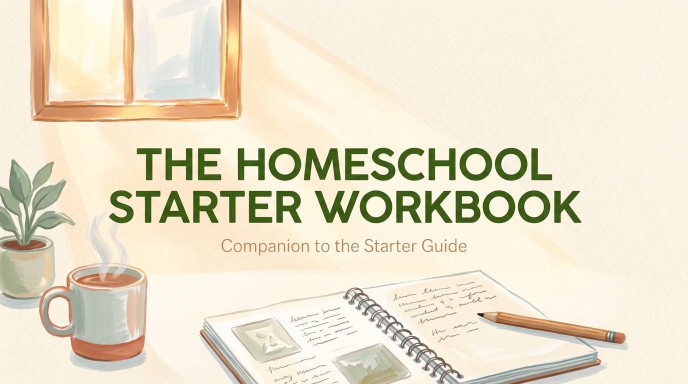 The Homeschool Starter Workbook - printable homeschool planning workbook